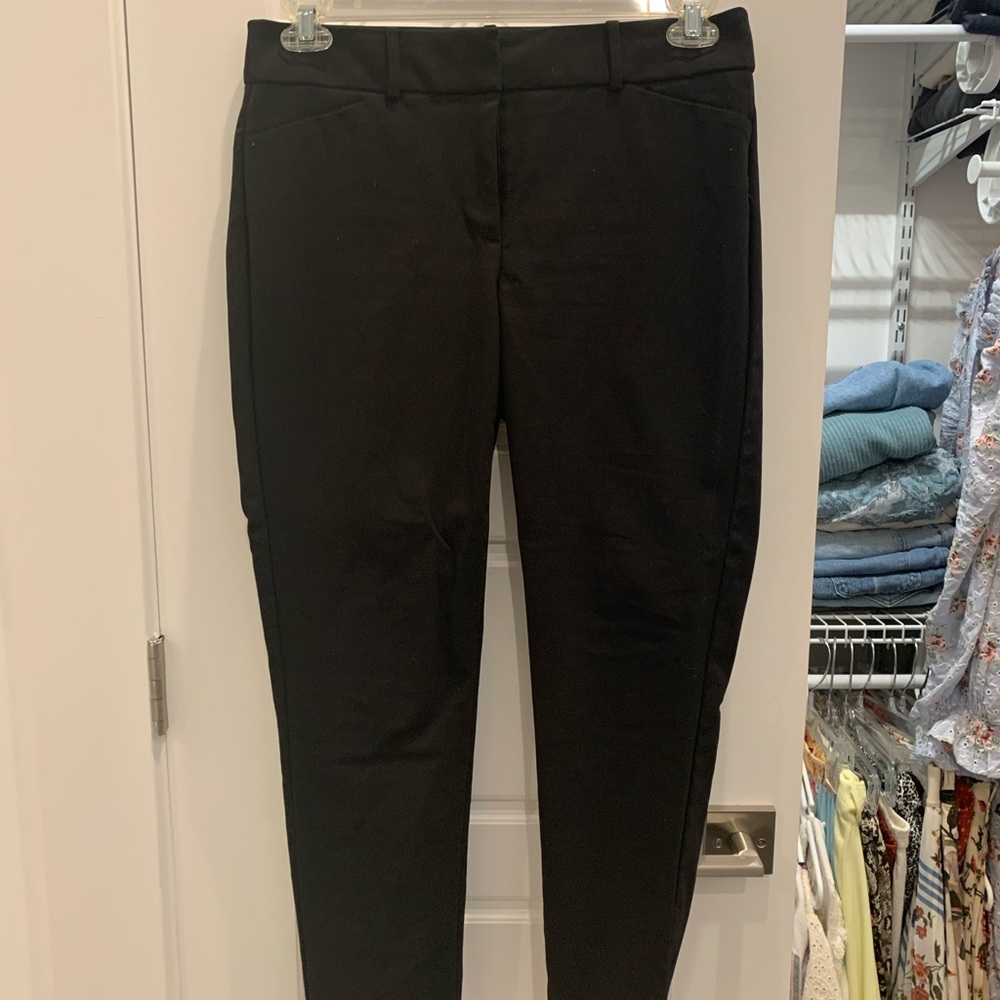 LOFT Cropped Black Dress Pants